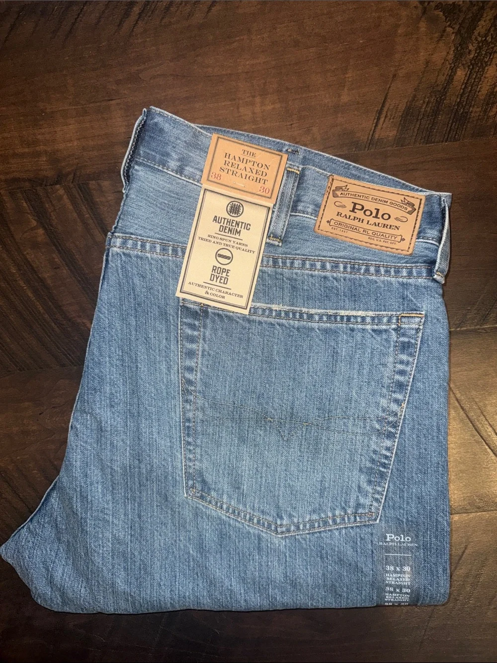 Polo by Ralph Lauren Men’s Light Blue Denim Jeans - Hampton Relaxed